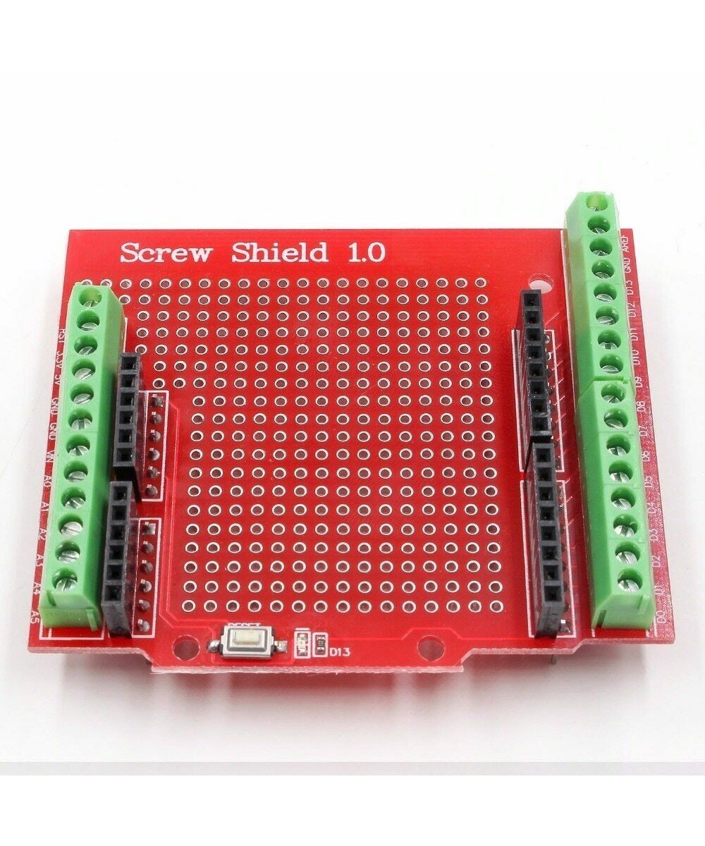 Protoshield con tornillos para arduino uno / mega
