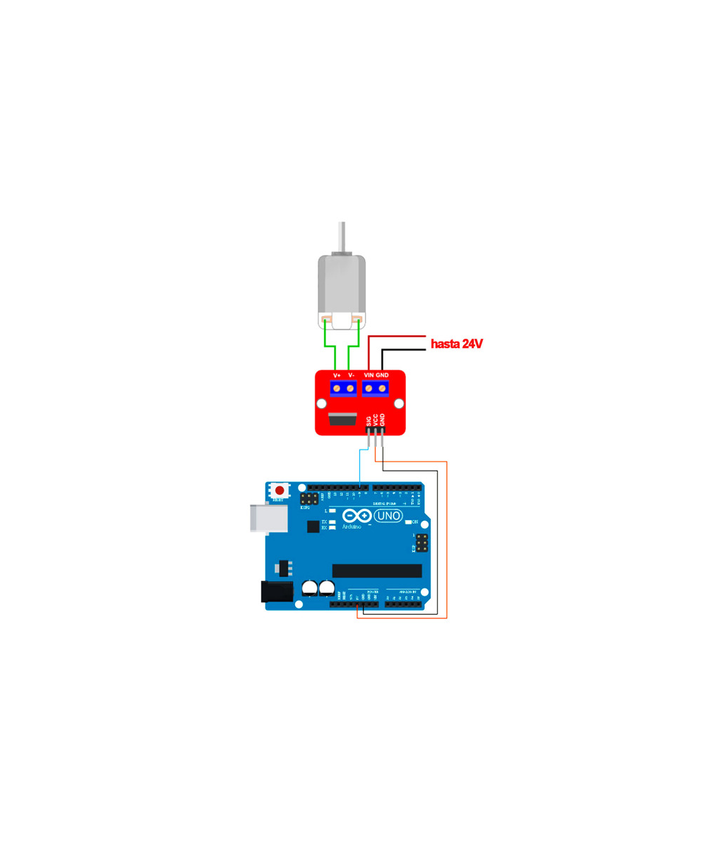 Controlador de velocidad de motor PWM IRF520 MOSFET para Arduino/Raspberry