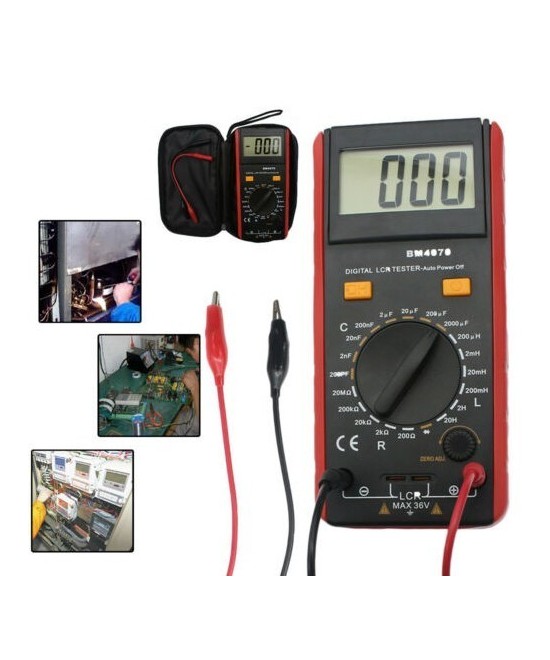 Medidor de inductancia, capacitancia y resistencia LCR BC6243 + /BM4070