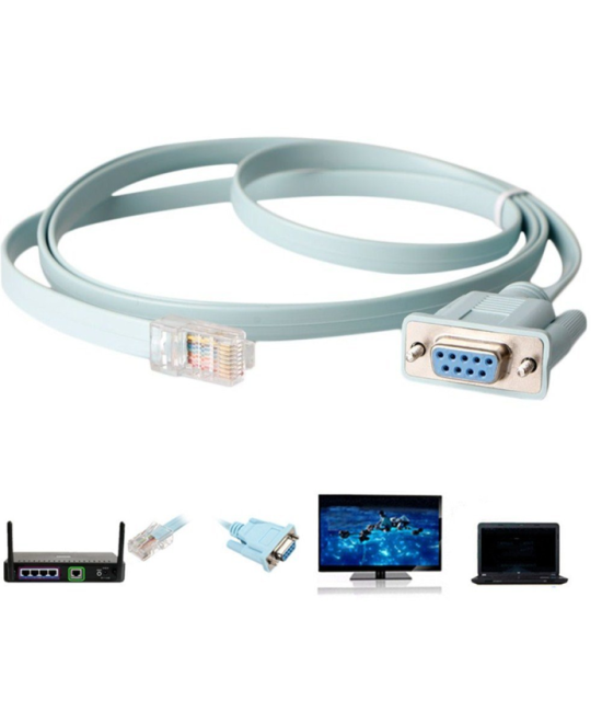 Cable RJ45 a RS232 DB9 1.8M para CISCO