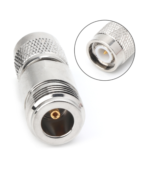 Adaptador RF de coaxial tipo N macho a hembra  N-TNC-KJ