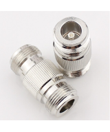 Adaptador RF de coaxial tipo N hembra a hembra con rosca fija