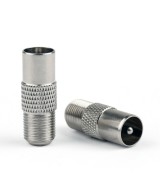Adaptador RF de conector de TV a coaxial