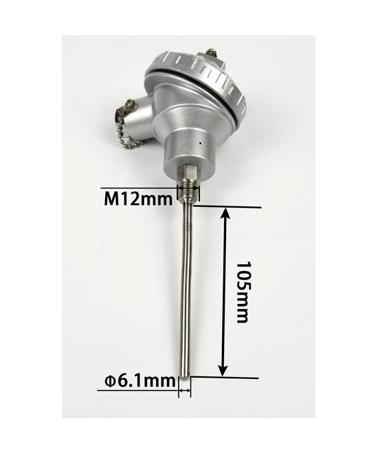 Sonda de temperatura termocupla PT100 WZP-231,  -50 a 420 grados 100mm