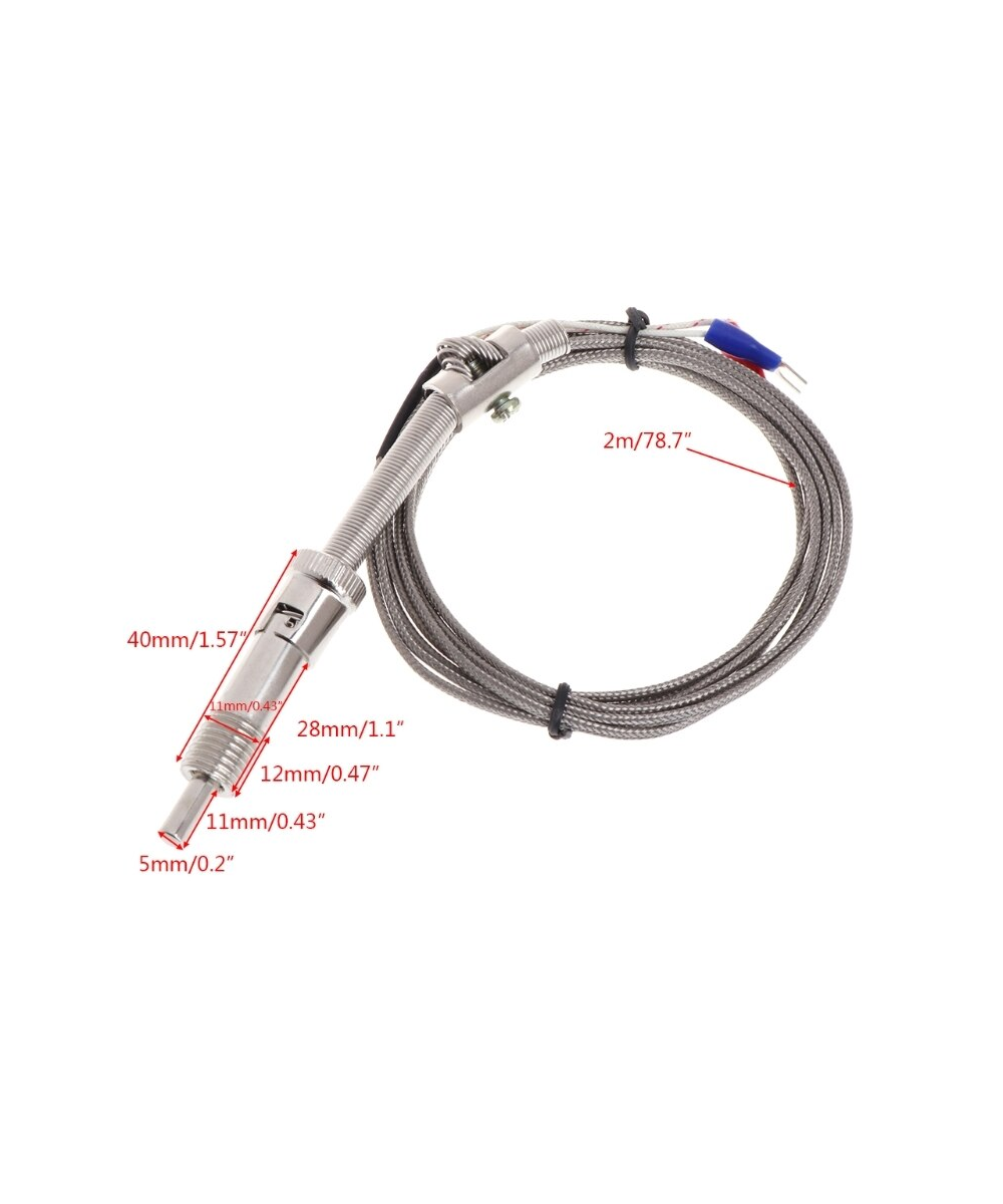 Sonda de temperatura termocupla tipo J WRNT-01 2000mm 0-600 grados