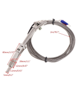 Sonda de temperatura termocupla tipo J WRNT-01 2000mm 0-600 grados