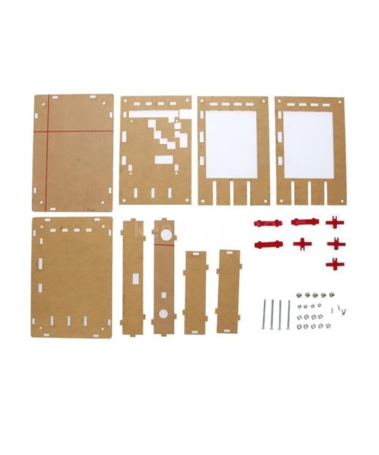 Osciloscopio digital Ensamblado 200Khz con cobertor acrílico y fuente de energia 9V