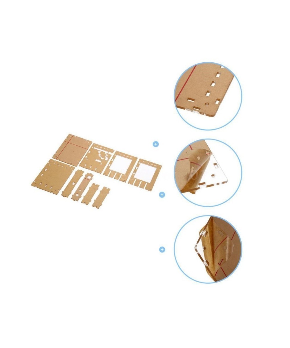 Osciloscopio digital Ensamblado 200Khz con cobertor acrílico y fuente de energia 9V
