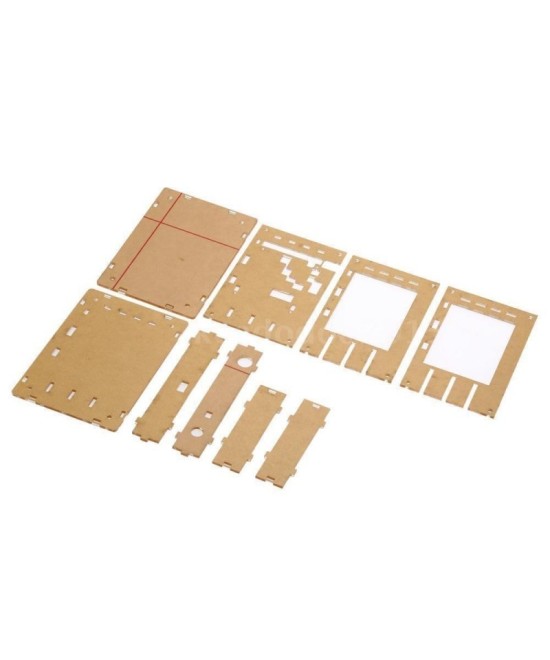 Osciloscopio digital Ensamblado 200Khz con cobertor acrílico y fuente de energia 9V