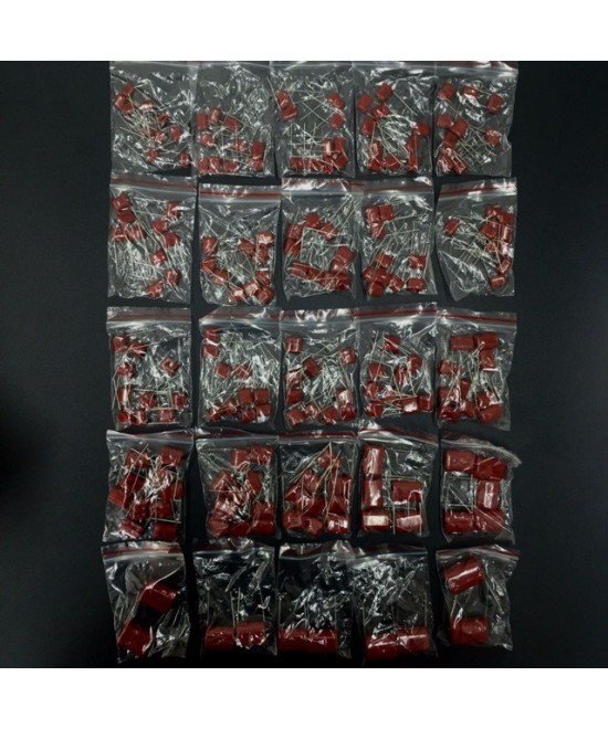 Capacitores ceramicos 630V 25 valores 0.001uf - 2.2uf (200 unidades)