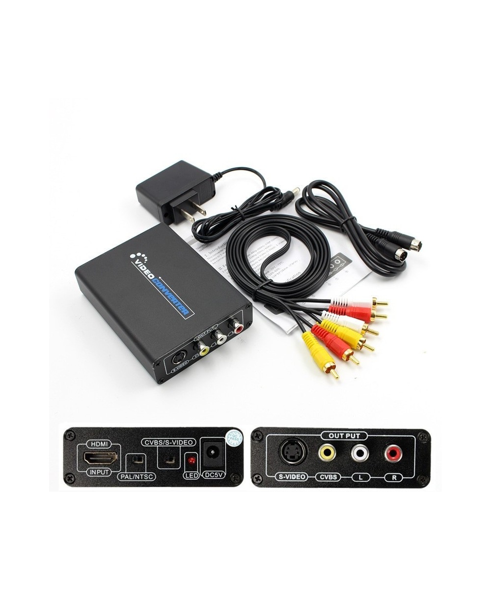 Convertidor de HDMI a RCA y S-Video