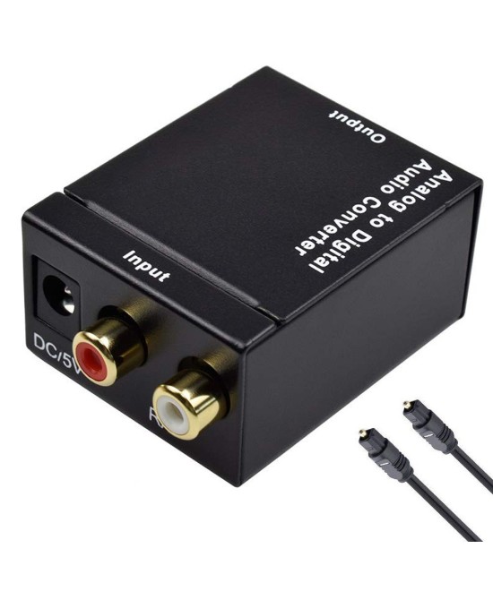 Convertidor de Audio de analógico RCA a Óptico digital