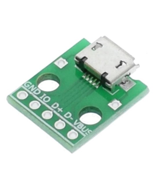 Puerto micro USB para PCB DIP de 5 pines