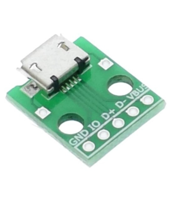 Puerto micro USB para PCB DIP de 5 pines