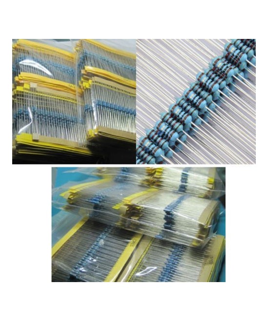 Set de 300 resistencias con 30 valores 1/4W