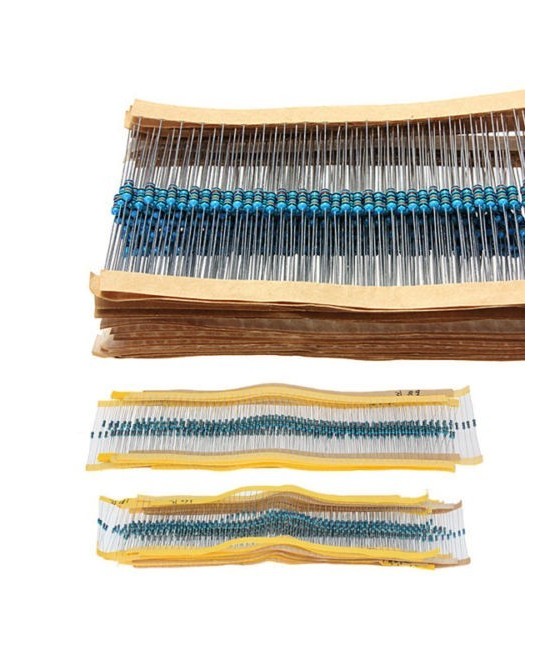 Set de 300 resistencias con 30 valores 1/4W