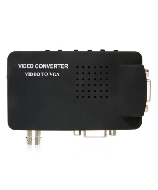 Convertidor de audio y video de BNC, S-video a VGA