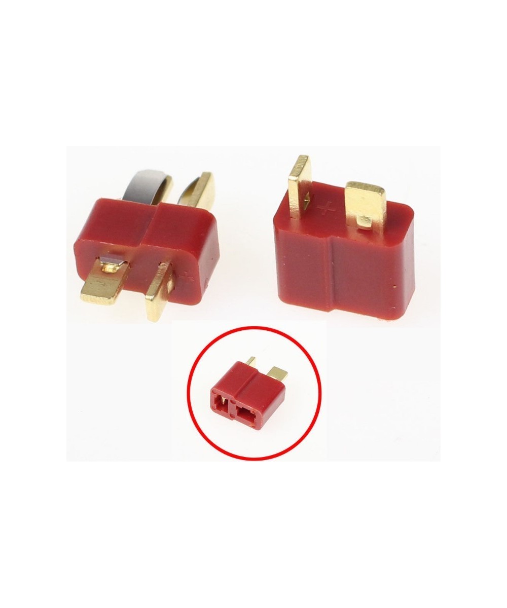 Conector tipo T para batería macho - hembra