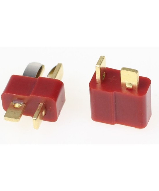 Conector tipo T para batería macho - hembra