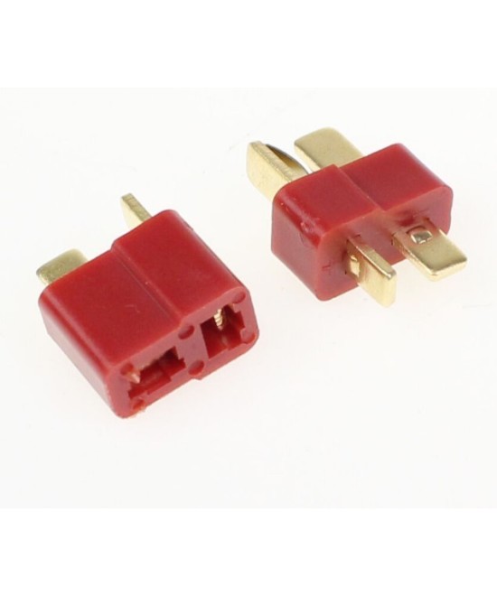 Conector tipo T para batería macho - hembra
