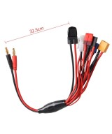 Adaptador de cargador 8 en 1 conector banana Dean, EC3, Tamiya, TRX, XT60, JST, Futaba
