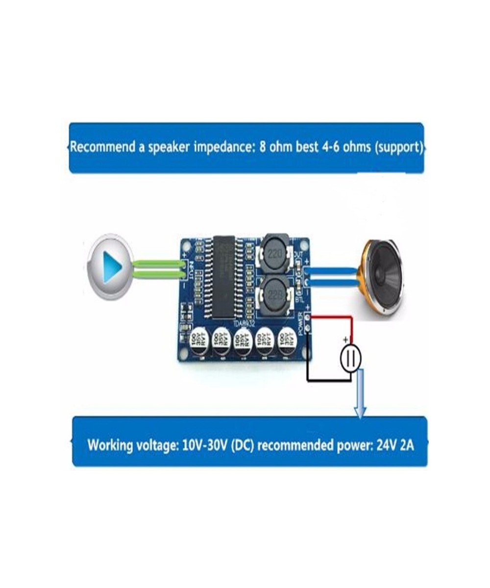 Amplificador de audio 35W TDA8932