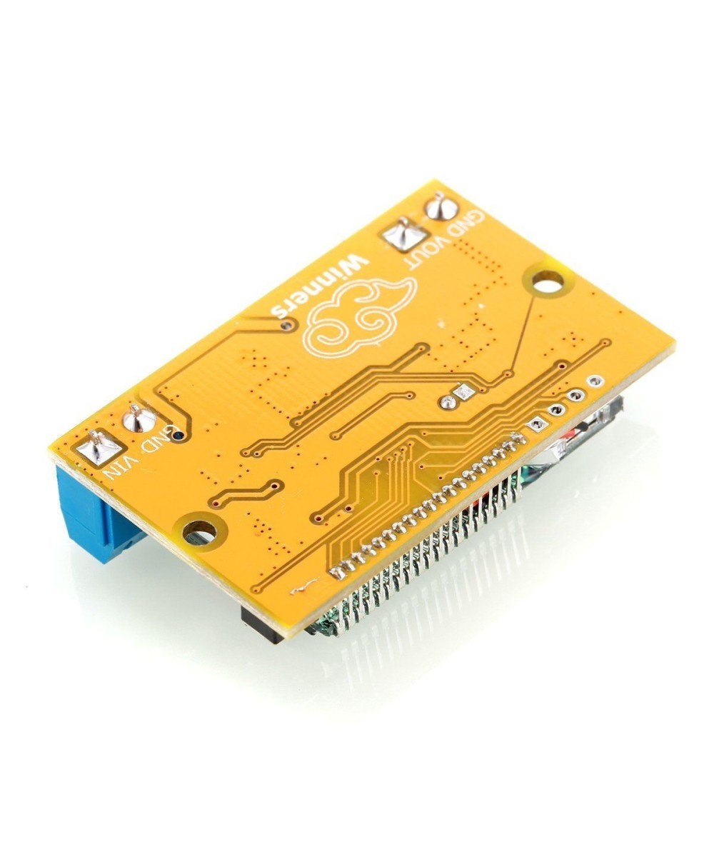 Regulador decreciente y medidor de voltaje y corriente