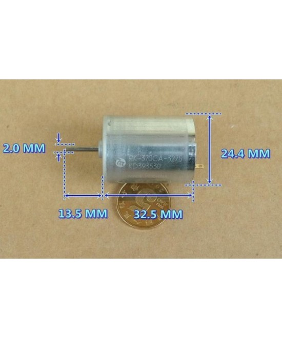 Motor DC 6 a 12V 27300RPM RK370C