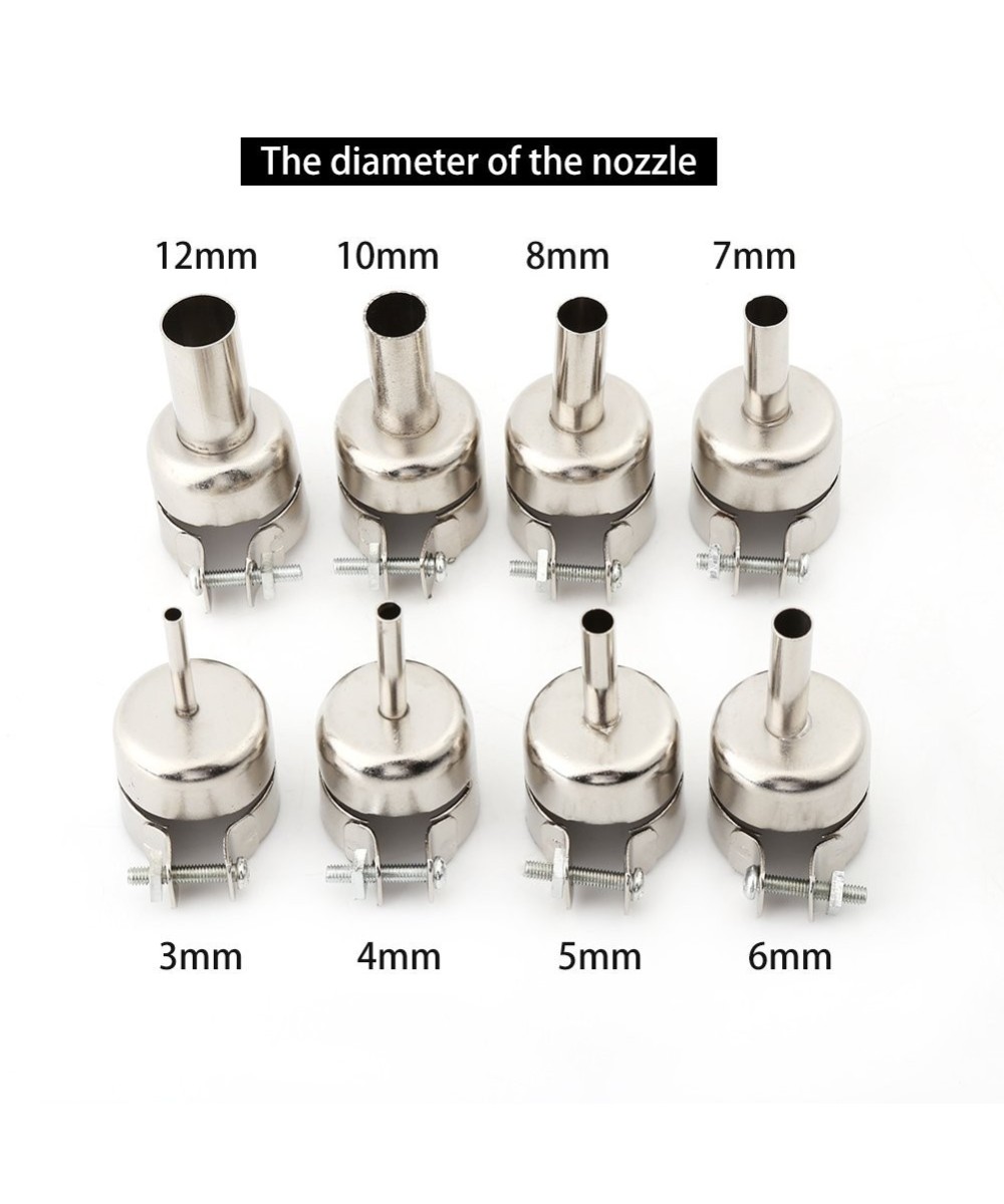 Kit de boquillas de pistola de aire para estación de calor 850, 850A, 852, 852D, 852D+, 950 (8U)