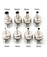 Kit de boquillas de pistola de aire para estación de calor 850, 850A, 852, 852D, 852D+, 950 (8U)