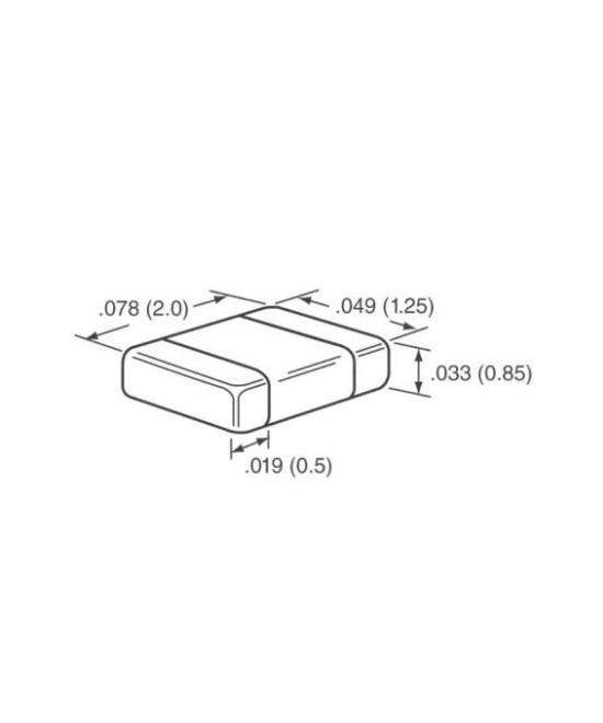Capacitores ceramicos SMD 0.47UF 16V X7R 0805 (100 unidades)