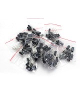 Capacitores electroliticos 12 valores 1uF - 470uF (120 unidades)