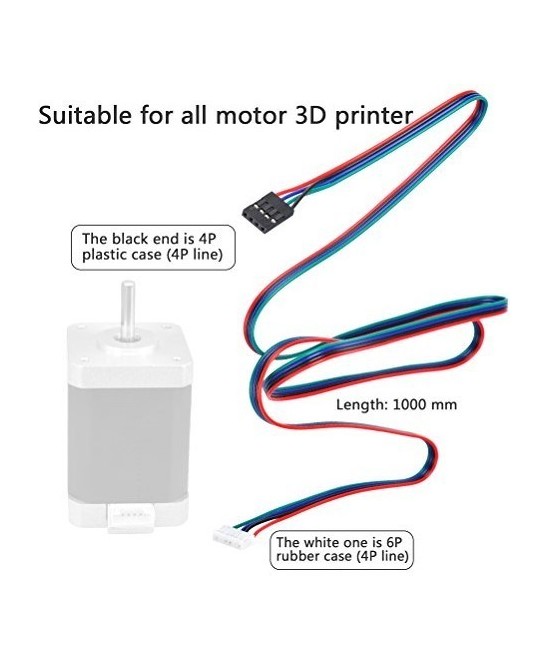 Jumper de conexion para motor paso a paso terminal Dupont 1 metro
