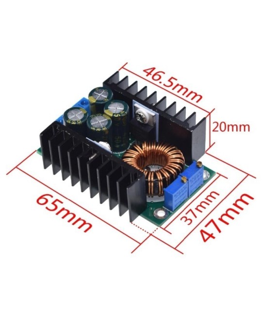 Regulador / Estabilizador descendente de voltaje 5-40v a 1.2-35v 300W 9A XL4016