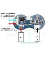 Cargador de batería de litio BMS 2S 7.4V 4A