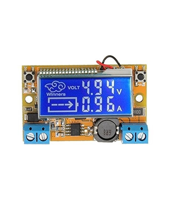 Regulador / Estabilizador descendente y medidor de voltaje y corriente 1-16.5V 2A