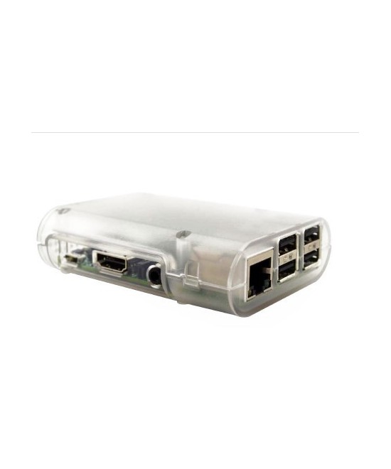 Contenedor plastico para Raspberry PI blanco / transparente