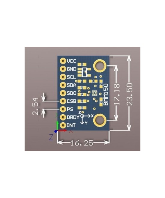 Sensor geomagnetico de compas magnetometro CJMCU-150 BMM150