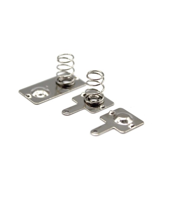 Placa de resorte de contacto positivo y negativo de batería AAA/AA