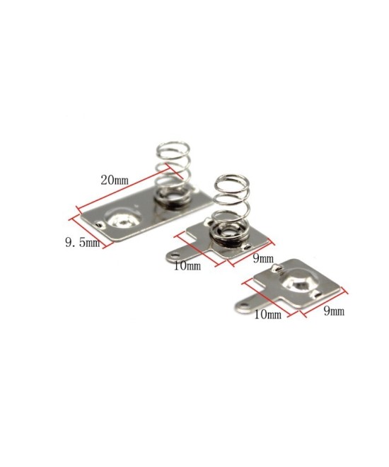 Placa de resorte de contacto positivo y negativo de batería AAA/AA