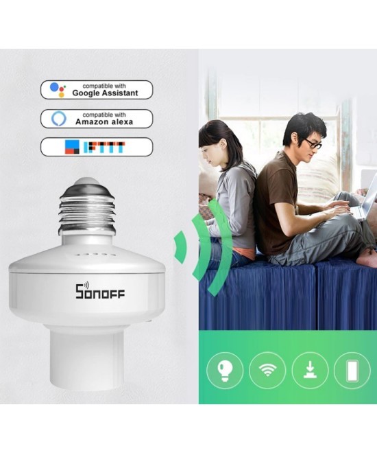 Porta lampara control de voz, RF 433Mhz inteligente WIFI Sonoff R2