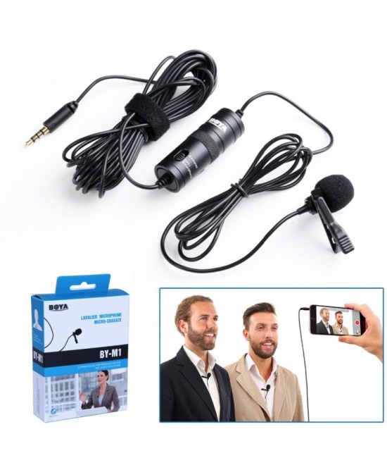 Micrófono lavalier para celular y cámaras BOYA