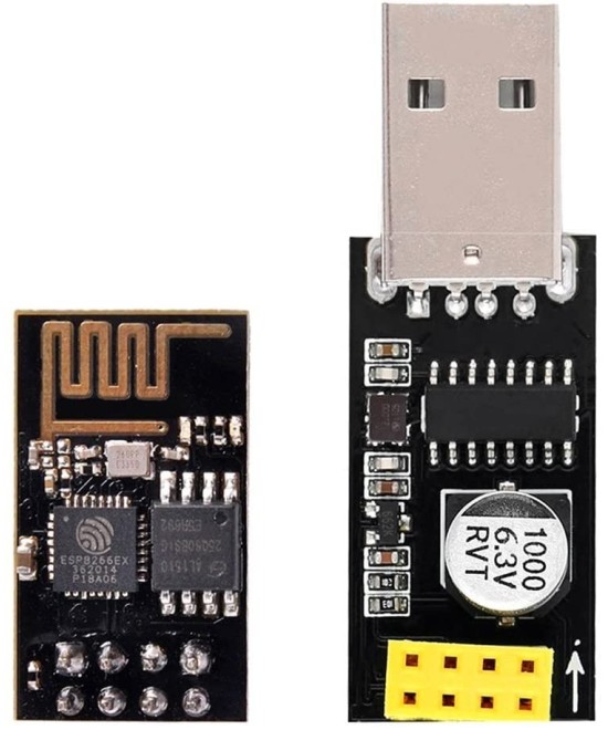 Modulo Wifi ESP8266 ESP-01 con adaptador USB