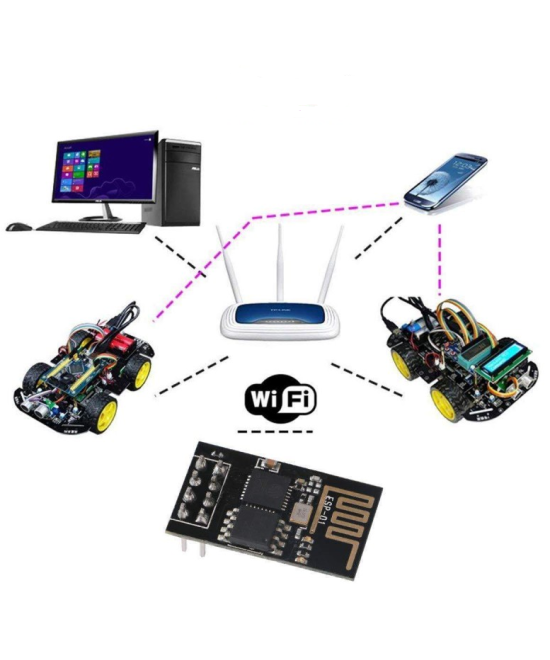 Modulo Wifi ESP8266 ESP-01 con adaptador USB