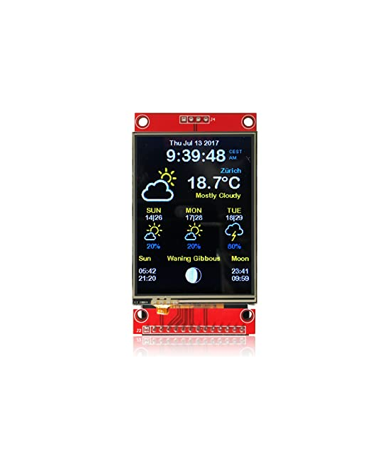 Pantalla TFT SPI LCD 2.8" ILI9341 táctil compatible con Arduino