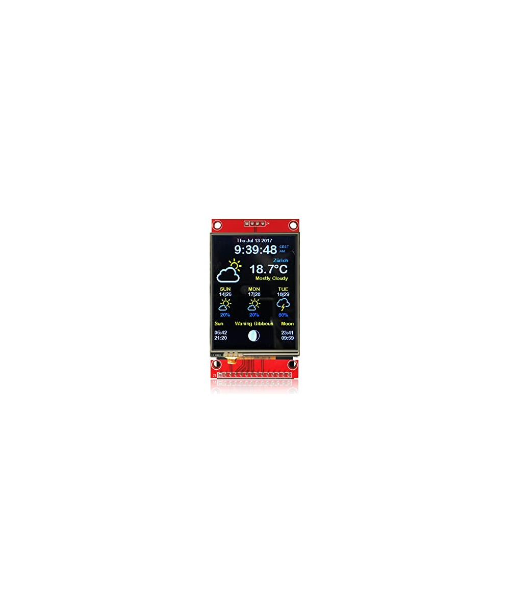 Pantalla TFT SPI LCD 2.8" ILI9341 táctil compatible con Arduino