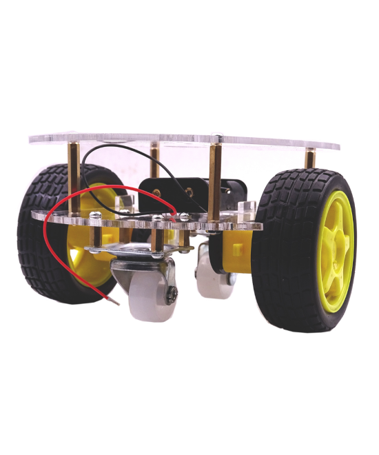 Carrito Robot Chasis Redondo de 2 Ruedas (Estructura)