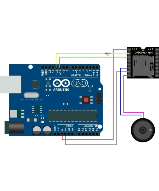 Modulo reproductor de audio MP3 DFPlayer mini para arduino