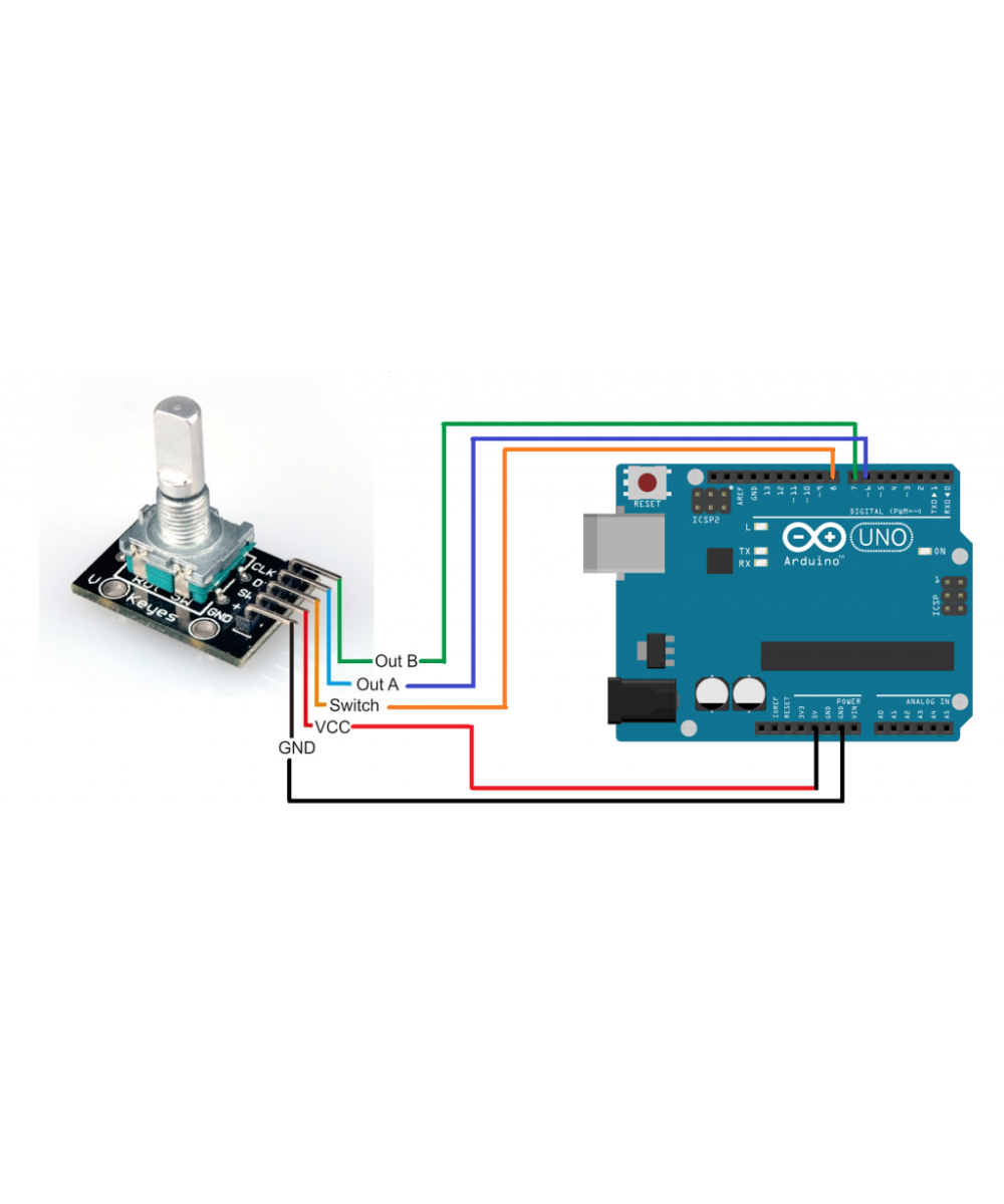 Codificador rotatorio arduino KY-040