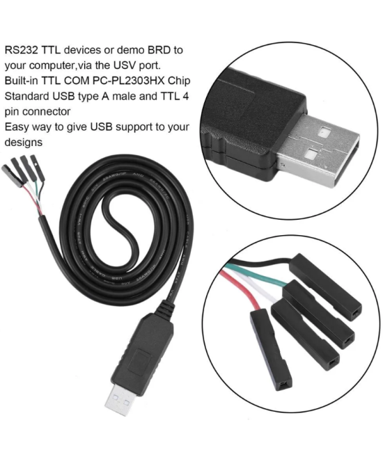 Cable convertidor de USB a RS232 TTL PL2303HX